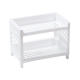 Aconasik Simple style Bookshelves Universal 2 Shelf Bookcase Set of 2 in Pure White