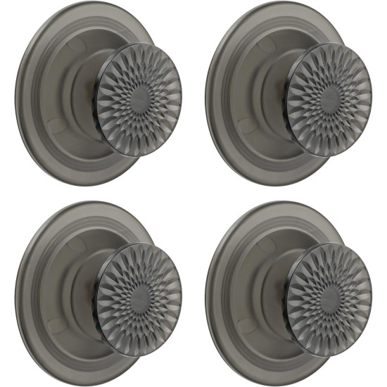 Aimai Forever Suction Cup Hooks for Shower, Removable Suction Hooks，Shower Wall inside Hangers No Drill Hooks Bathroom Mounting On Glass Shower Doors，Tile- 4 Pcs ，Waterproof, Dark Grey