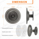Aimai Forever Suction Cup Hooks for Shower, Removable Suction Hooks，Shower Wall inside Hangers No Drill Hooks Bathroom Mounting On Glass Shower Doors，Tile- 4 Pcs ，Waterproof, Dark Grey