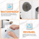 Aimai Forever Suction Cup Hooks for Shower, Removable Suction Hooks，Shower Wall inside Hangers No Drill Hooks Bathroom Mounting On Glass Shower Doors，Tile- 4 Pcs ，Waterproof, Dark Grey