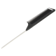 Adodeen Elegant Black Precision-Cut Metal Comb for Static-Free Hairstyling with Tail-Design, 220x28x4mm - An Essential for Modern Hair Care