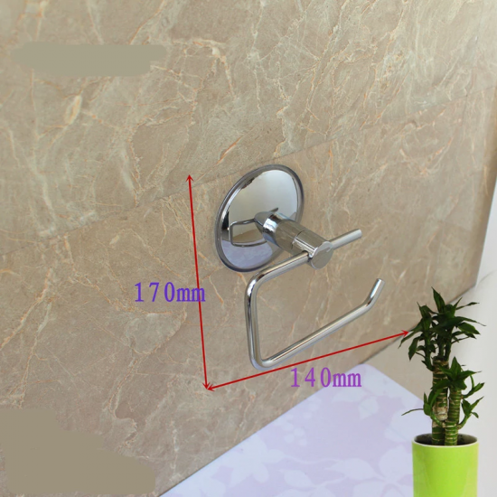 Adodeen Sleek Silver Stainless Steel Wall-Mounted toilet paper holders - No-Drill, Rust-Resistant for Bathroom & Kitchen Use in Hotels & Homes