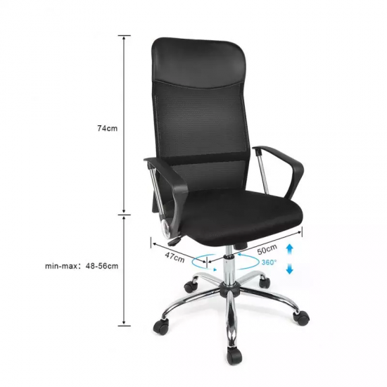 Aconasik Office Chair 360 Rotation Can Lift Office Chair Ergonomic Simple Design Mesh Backrest