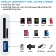 Adoter USB C SD Card Reader Adapter, 3 in 1 USB C to USB Camera Computer card adapter