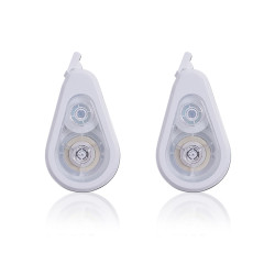 2 Pack 0.3in x 49ft Correct Correction Tape White Out Tape Correction Tape White Out Correction Tape Easy to Use Ideal for Home Office & School Use