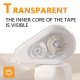 2 Pack 0.3in x 49ft Correct Correction Tape White Out Tape Correction Tape White Out Correction Tape Easy to Use Ideal for Home Office & School Use