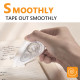 2 Pack 0.3in x 49ft Correct Correction Tape White Out Tape Correction Tape White Out Correction Tape Easy to Use Ideal for Home Office & School Use
