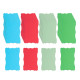 40 Pcs 3.9inx2.4in INDEX CARDS - Exquisite Double Grain Thickened, Hardness 4 Colors (White Light Green Blue Red) - Meticulous Workmanship Fashion with Texture - Perfect for Office Notes
