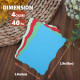 40 Pcs 3.9inx2.4in INDEX CARDS - Exquisite Double Grain Thickened, Hardness 4 Colors (White Light Green Blue Red) - Meticulous Workmanship Fashion with Texture - Perfect for Office Notes
