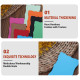 40 Pcs 3.9inx2.4in INDEX CARDS - Exquisite Double Grain Thickened, Hardness 4 Colors (White Light Green Blue Red) - Meticulous Workmanship Fashion with Texture - Perfect for Office Notes