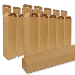 12pcs 15.7x2.6x2.6in Shipping Boxes,Small gift boxes with lids for presents,High Quality Brown Shipping Boxes,Right Angle,Load-bearing,ComPressive,Stick Firmly,Premium Board,Flat Cutting,Long Box
