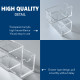 High Quality Desk Drawer Organizer - 8 Drawers,Office & Bathroom Storage Solution,Transparent Acrylic,Smooth Pull,Edge Polishing,Durable Non-Yellowing,Space Saving,Drawer Divider & File Organizer