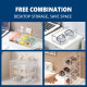 High Quality Desk Drawer Organizer - 8 Drawers,Office & Bathroom Storage Solution,Transparent Acrylic,Smooth Pull,Edge Polishing,Durable Non-Yellowing,Space Saving,Drawer Divider & File Organizer