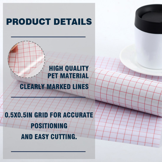 4 Rolls 12in x 16.4ft Clear Vinyl Transfer Tape Roll - High Quality Paper, Clear Contact Paper, Iron-On Transfer Tape For Vinyl, Easy To Measure & Cut, High Transparency