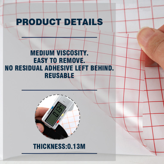 4 Rolls 12in x 16.4ft Clear Vinyl Transfer Tape Roll - High Quality Paper, Clear Contact Paper, Iron-On Transfer Tape For Vinyl, Easy To Measure & Cut, High Transparency