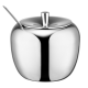 Adodeen Premium 18/8 Stainless Steel Apple-Shaped Sugar Bowl Containers for kitchen use